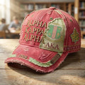 Alpha Kappa Alpha Distressed Hat AKA Sorority Merch 2026 Gift Ideas For Sisters - Merchluma