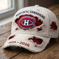 Montreal Canadiens 1909 2026 Distressed Hat Montreal Canadiens Merch Gifts For Hockey Fans - Merchluma