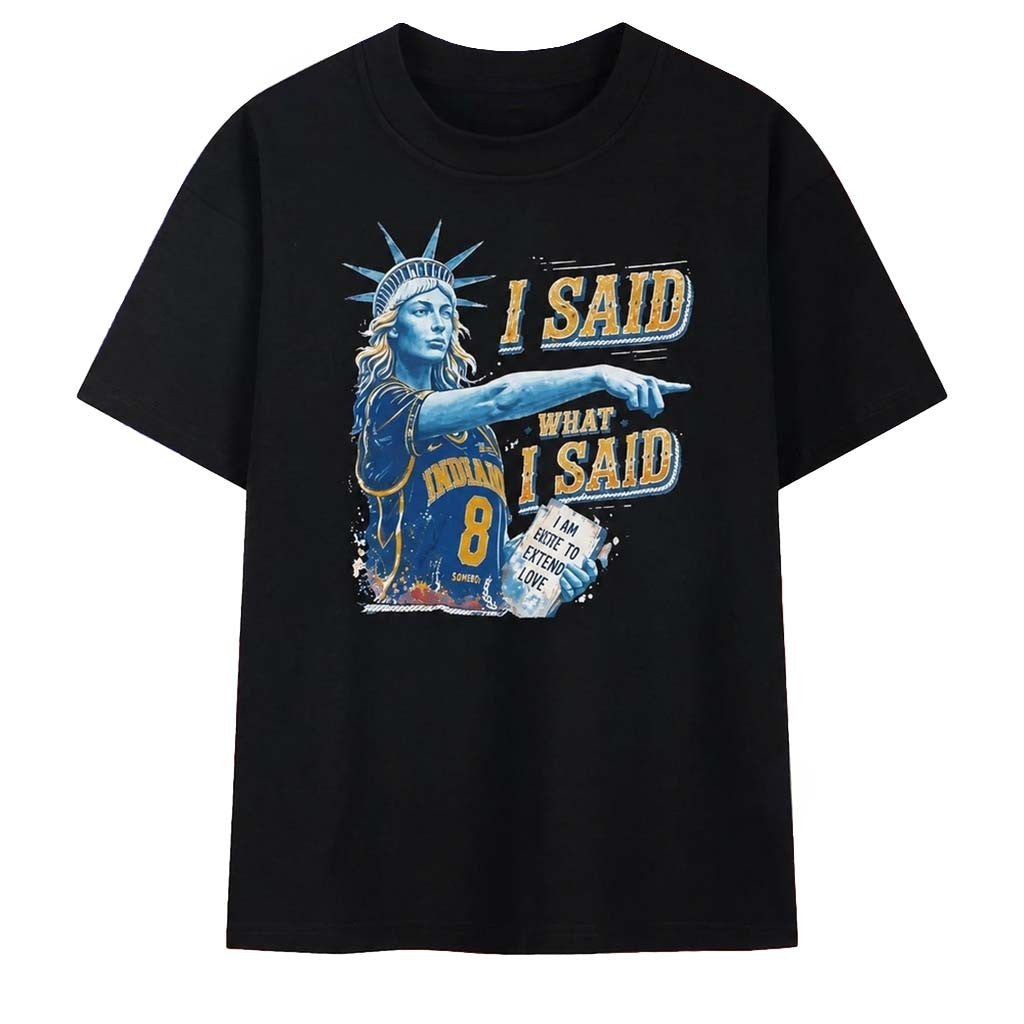 Sophie Cunningham Indiana Fever I Said What I Said T-Shirt Sophie Cunningham Pointing Shirt - Merchluma