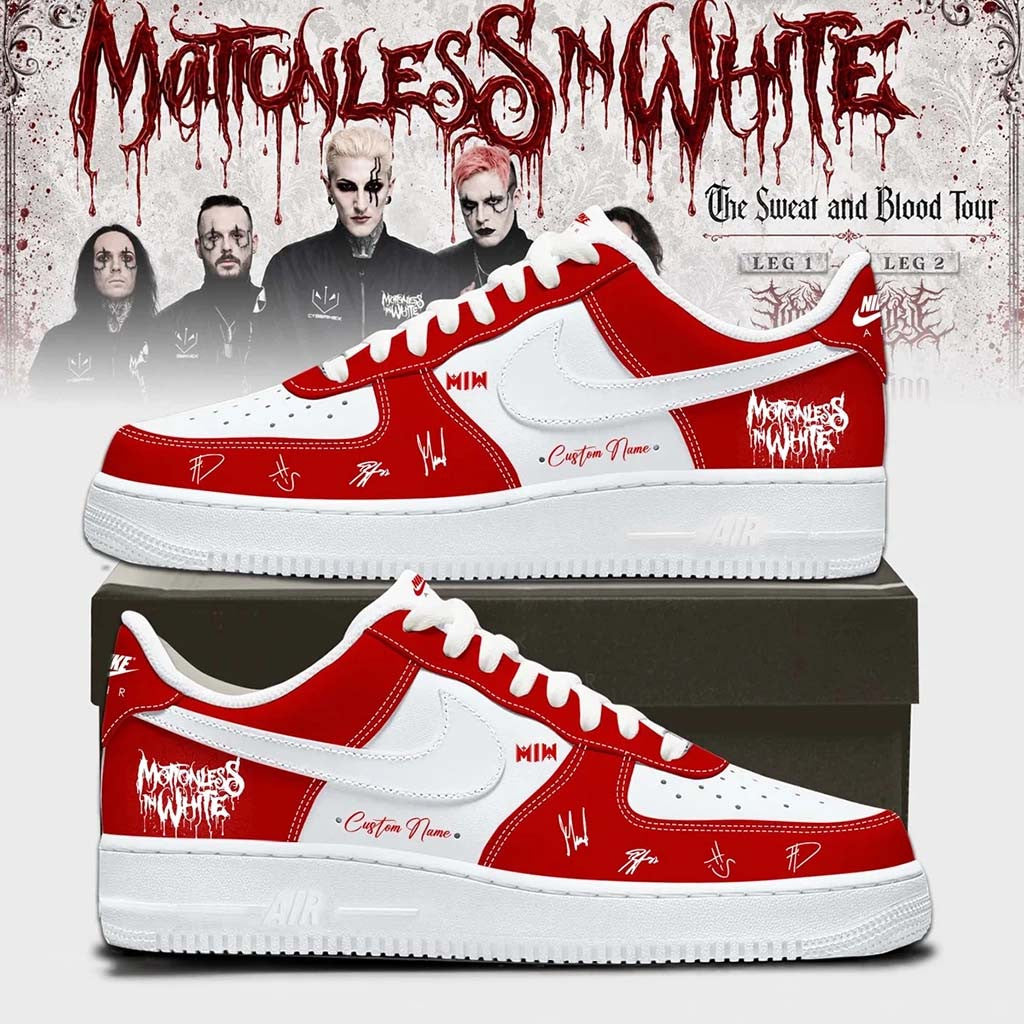 Custom Motionless In White Merch The Sweat And Blood Tour 2026 Sneakers Band Fan Gear Gifts - Merchluma