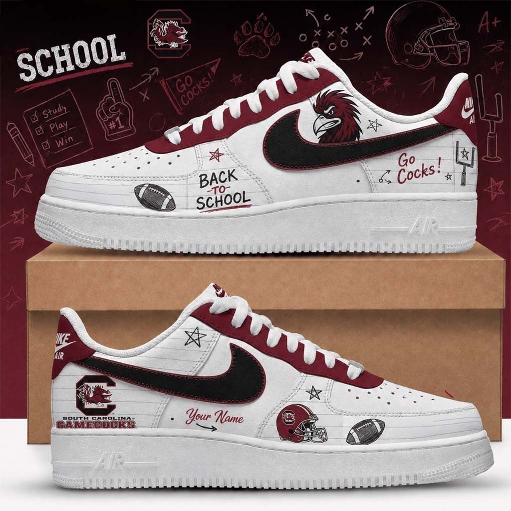 Custom South Carolina Gamecocks Merch 2026 Back To School Sneakers Go Cocks Shoes Gift For Fans - Merchluma
