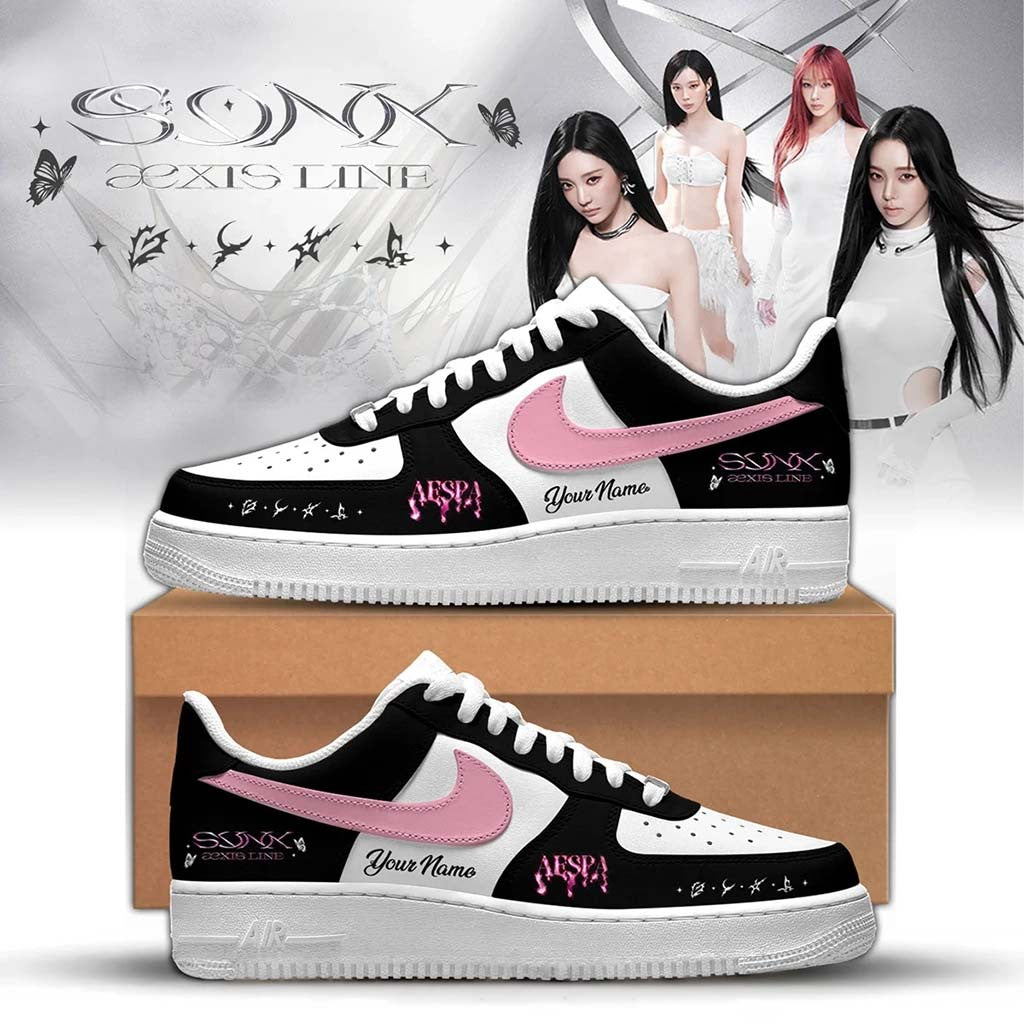 Personalized Aespa AEXIS LINE Shoes Sneakers Aespa Tour 2026 Merch Best Gift For Kpop Fans - Merchluma
