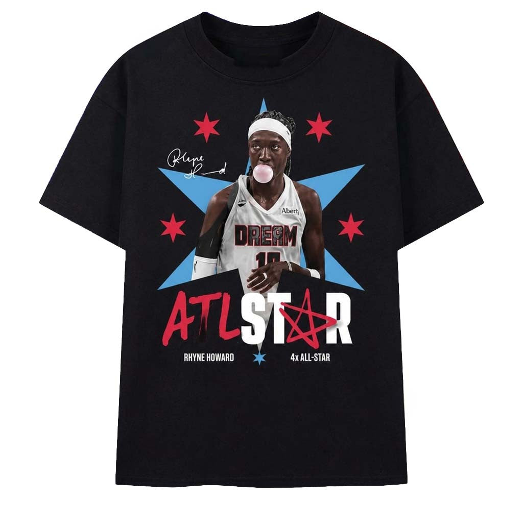 Rhyne Howard ATL Star Atlanta Dream 4x All Star Basketball 2026 T-Shirt Rhyne Howard Merch - Merchluma