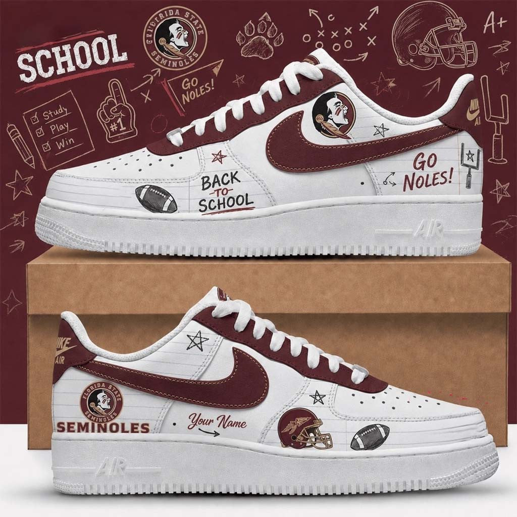 Personalized Florida State Seminoles Merch 2026 Back To School Sneakers Gift For Football Fans - Merchluma