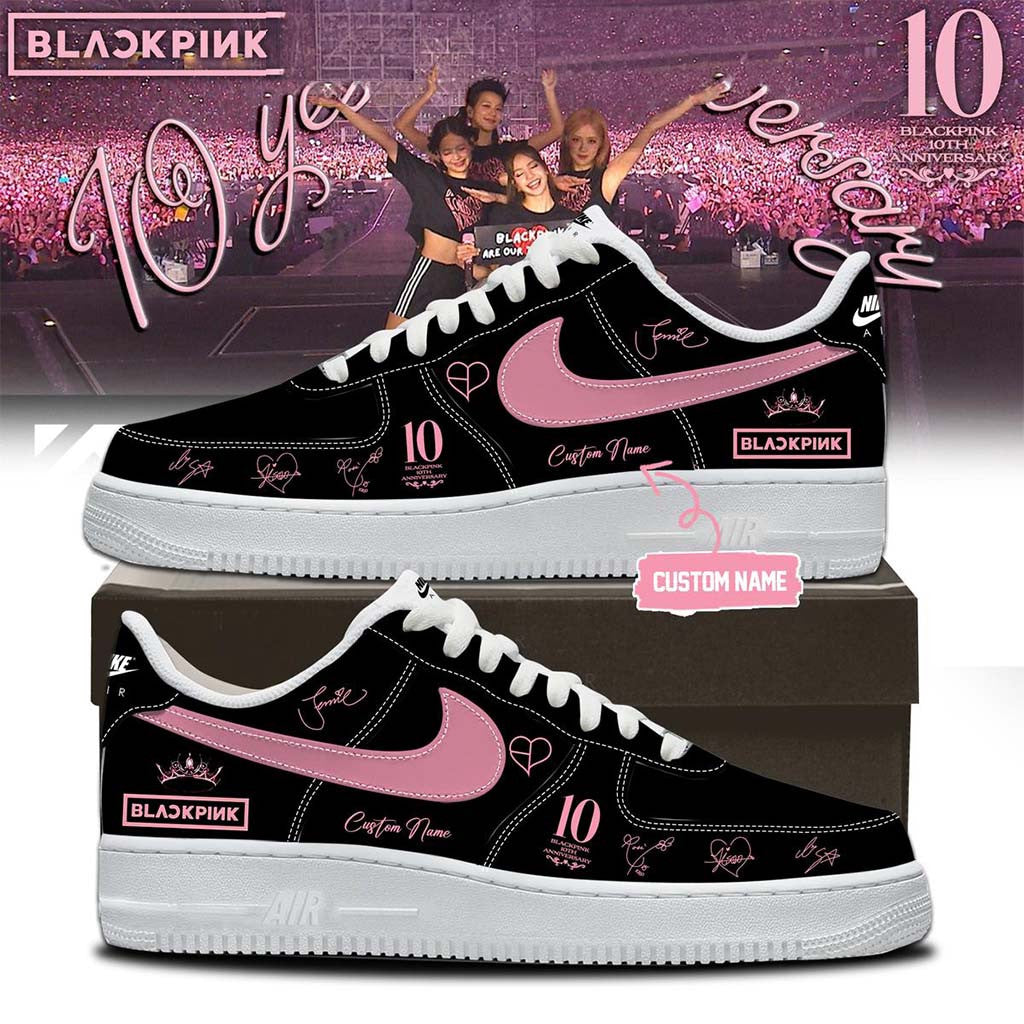 Personalized Blackpink 10th Anniversary Comeback Shoes Sneakers Blackpink Merch 2026 BLINK Gear - Merchluma