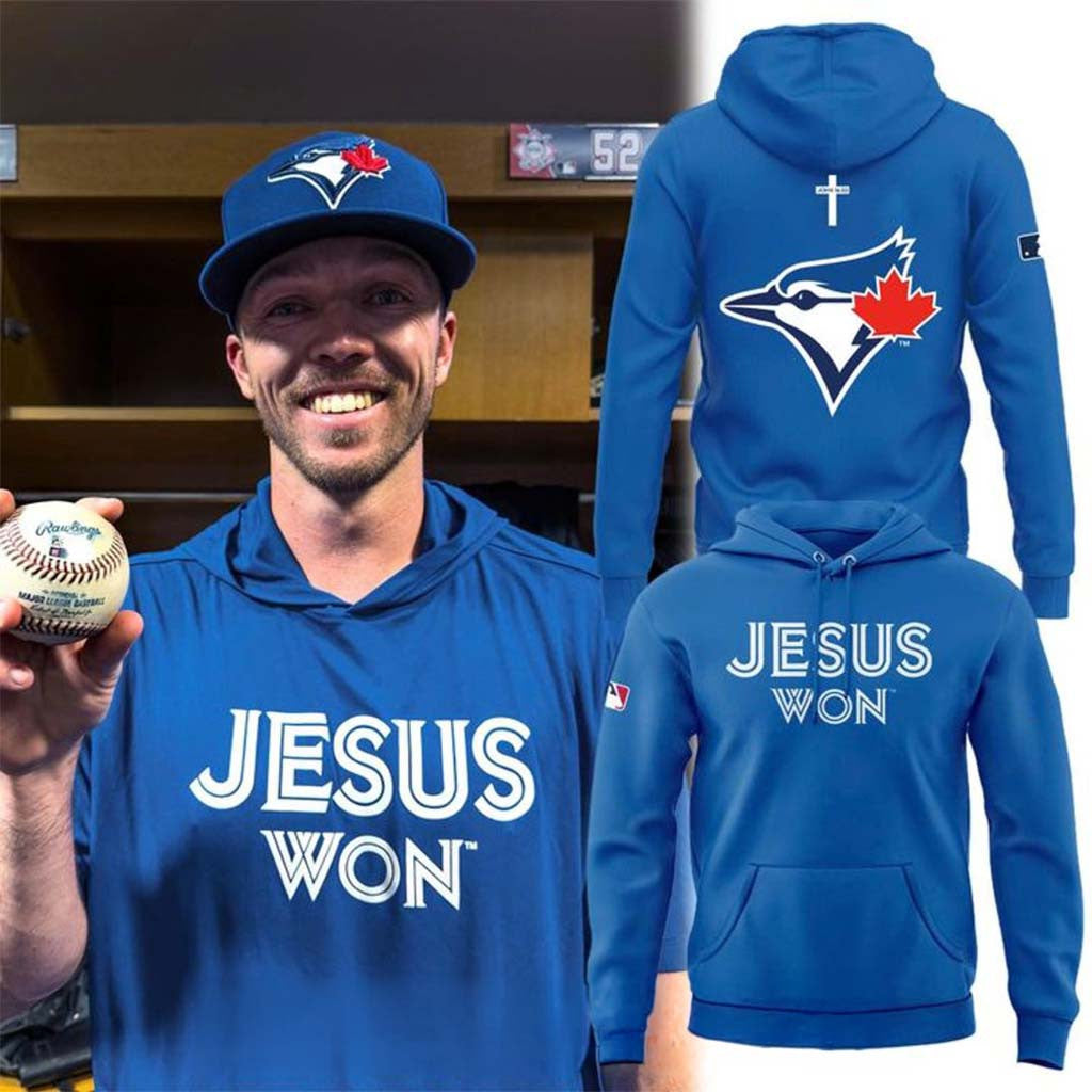 Toronto Blue Jays X Jesus Won 2026 Hoodie Christian Hoodie Jays Merch Gift For Baseball Fans - Merchluma