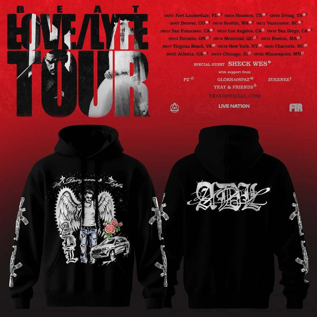 Yeat Lovelyfe Tour Hoodie ADL Hoodie Yeat Merch Present For Hip Hop Fans - Merchluma