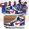 Lebron James Philadelphia 76Ers Signature Shoes Sneakers Lebron James Merch Basketball Fan Gift - Merchluma