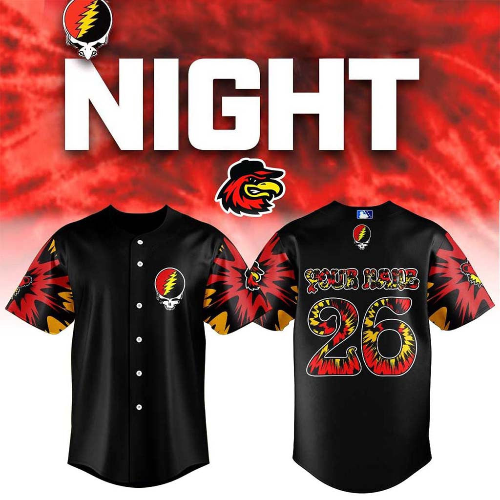 Rochester Red Wings Grateful Dead Night Returns To ESL Ballpark Jersey Fan Merch Brothers Gifts - Merchluma