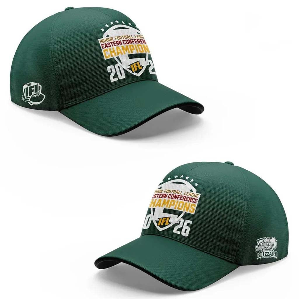 Green Bay Blizzard Merch 2026 IFL Eastern Conference Champions Hat Gift For Football Lover - Merchluma