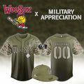 Personalized WooSox Military Appreciation Jersey 2026 Worcester Red Sox Merch Baseball Fan Gift - Merchluma