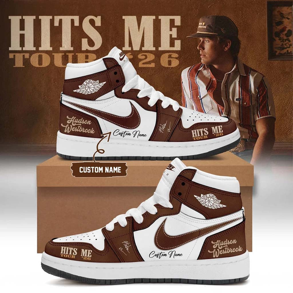 Personalized Hudson Westbrook Merch Hits Me Tour 2026 Sneakers Gift For Country Music Lovers - Merchluma