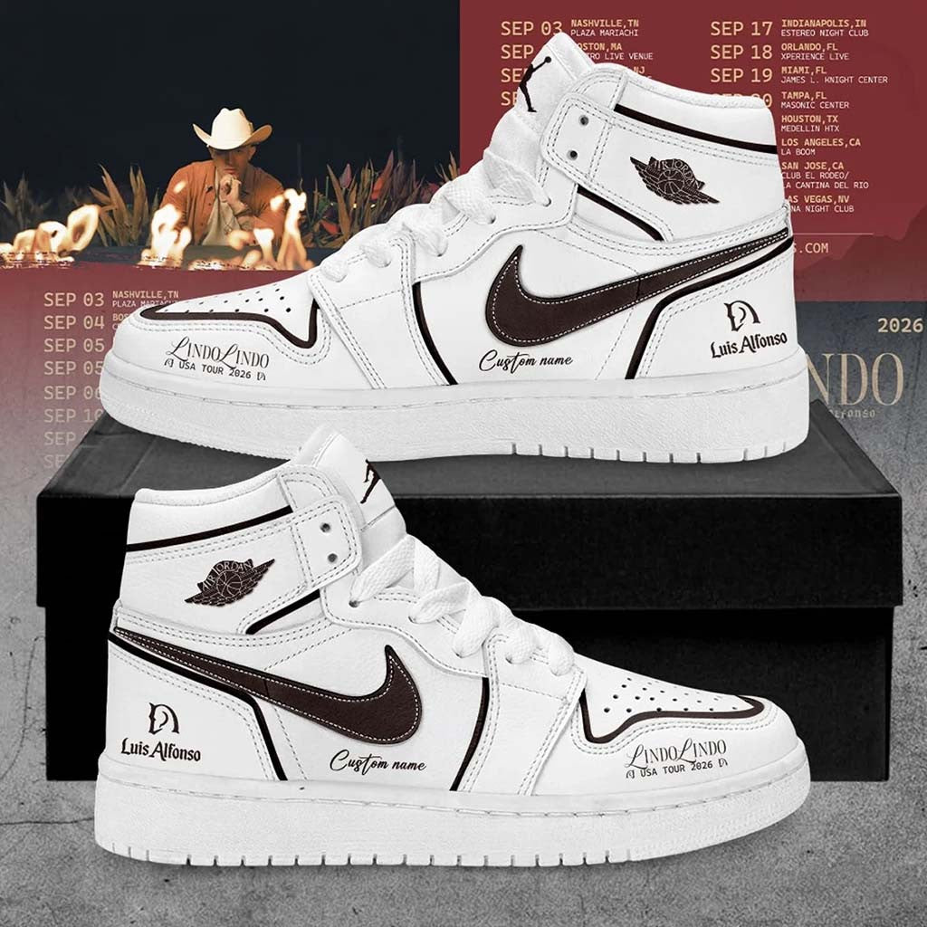 Personalized Luis Alfonso Lindo Lindo Tour 2026 Shoes Sneakers Luis Alfonso Merch Fan Gifts - Merchluma