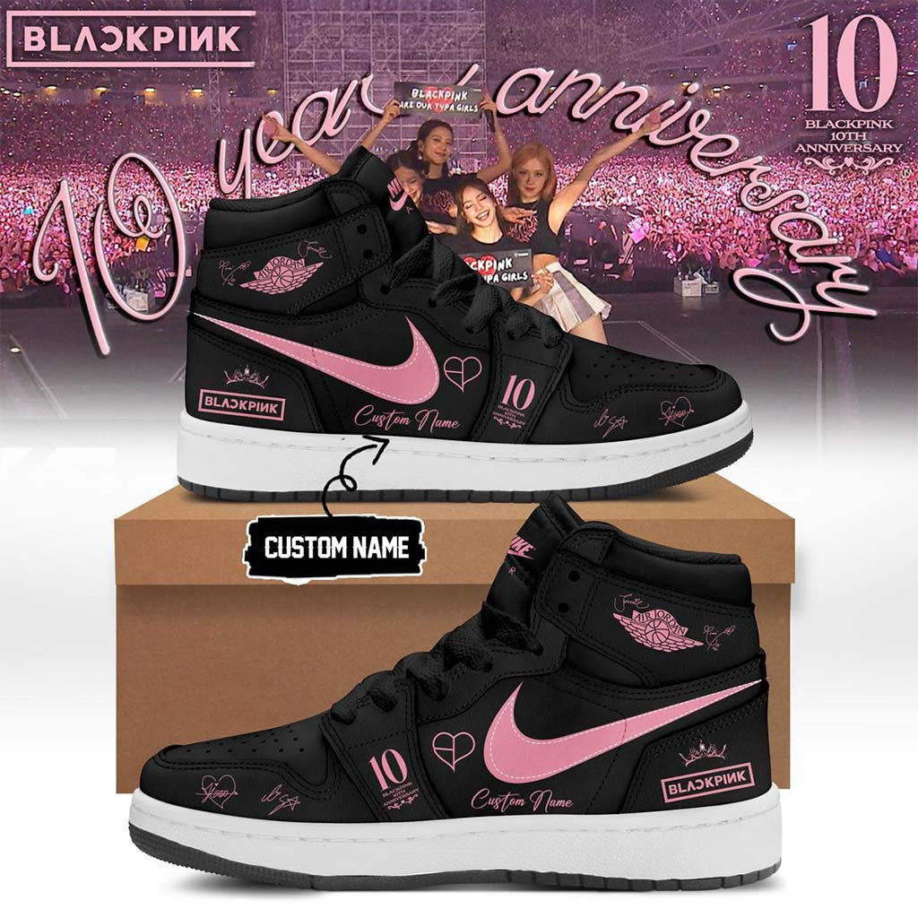 Personalized Blackpink 10th Anniversary Comeback Sneakers Blackpink Merch 2026 Kpop Fan Gifts - Merchluma