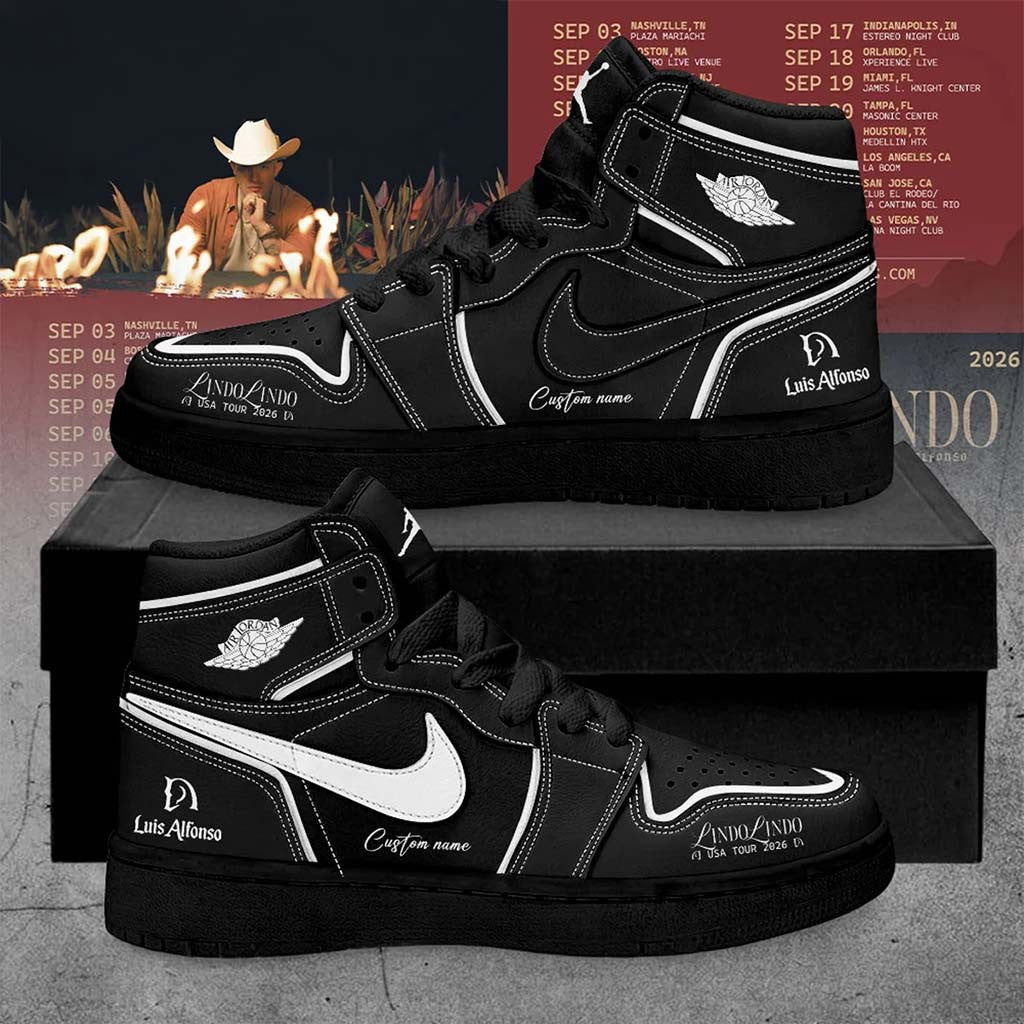 Personalized Luis Alfonso Lindo Lindo Tour 2026 Sneakers Luis Alfonso Merch Gift For Fans - Merchluma