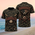 Arizona Diamondbacks Eagle American Flag Camo Baseball Shirt Diamondbacks Merch Fan Gifts - Merchluma
