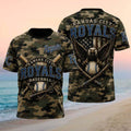 Kansas City Royals Bald Eagle American Flag Camo Patriotic T-Shirt KC Royals Merch Fan Gifts - Merchluma