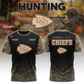 Personalized Kansas City Chiefs X Hunting 2026 T-Shirt KC Chiefs Merch Gift For Football Fans - Merchluma