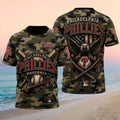Philadelphia Phillies Patriotic Bald Eagle Camo American Flag T-Shirt Phillies Merch Fan Gifts - Merchluma