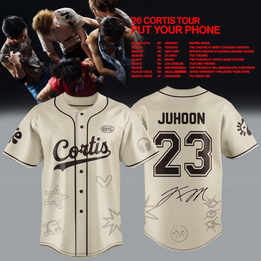 CORTIS X Put Your Phone Down Tour 2026 Baseball Jersey #23 Juhoon Jersey Cortis Tour Merch - Merchluma