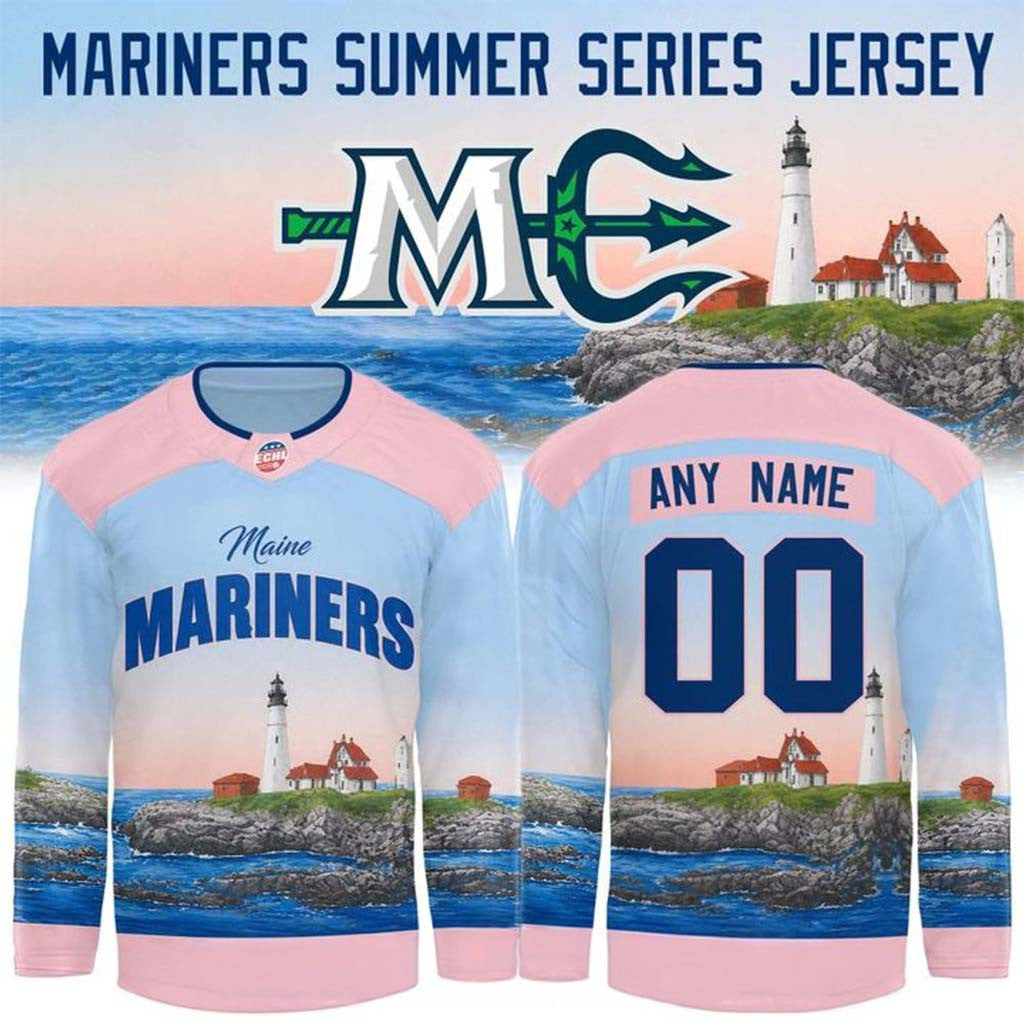 Personalized Maine Mariners Summer Series 2026 Special Hockey Jersey Maine Mariners Merch - Merchluma