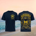 Michigan Wolverines Firefighter Courage In Service T-Shirt Wolverines Merch Firefighter Gifts - Merchluma