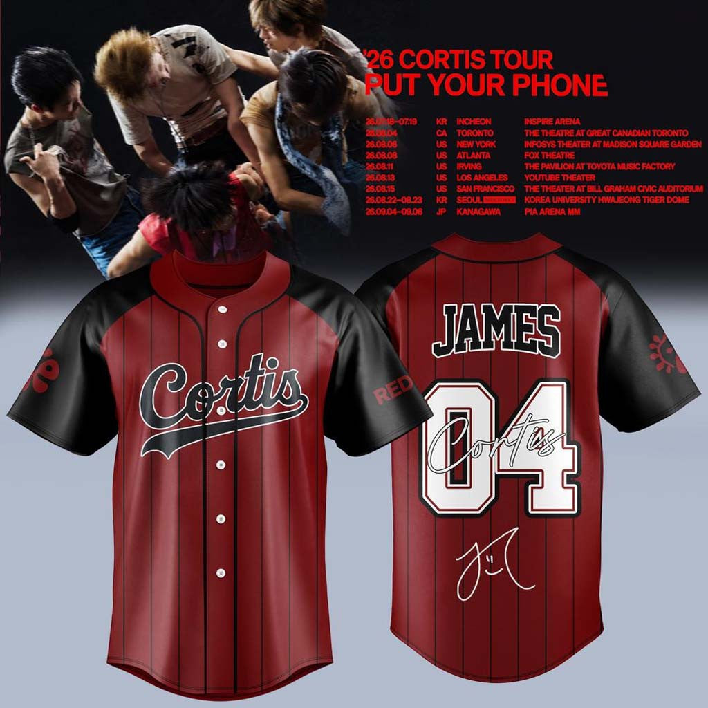 CORTIS X Put Your Phone Down Tour 2026 Jersey #04 James Jersey Shirt Cortis Kpop Merch Fan Gift - Merchluma