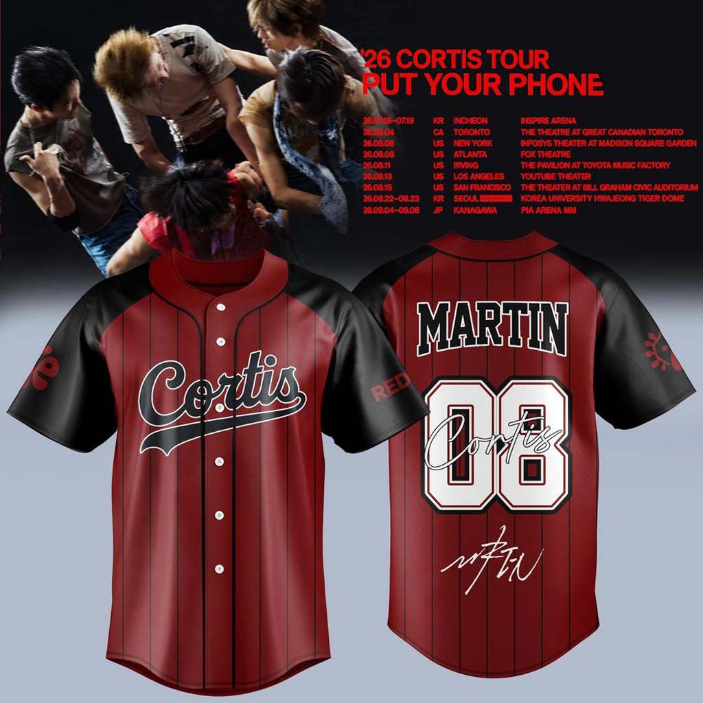 CORTIS X Put Your Phone Down Tour 2026 Jersey #8 Martin Jersey Cortis World Tour Merch - Merchluma