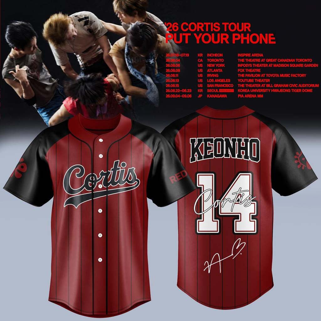 CORTIS X Put Your Phone Down Tour 2026 Jersey #14 Keonho Jersey Cortis Merch Kpop Gear - Merchluma