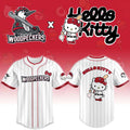 Fayetteville Woodpeckers X Hello Kitty 2026 Jersey Shirt Woodpeckers Merch Cute Baseball Gifts - Merchluma