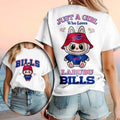 Buffalo Bills Labubu Mascot Just A Girl Who Loves Football Shirt Buffalo Bills Merch Fan Gifts - Merchluma