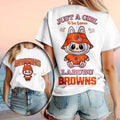 Cleveland Browns Football Labubu Mascot Just A Girl Who Loves T-Shirt Cleveland Browns Merch - Merchluma