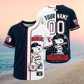 Personalized Cleveland Guardians Snoopy Dog Baseball Skyline Jersey Guardians Merch Fan Present - Merchluma