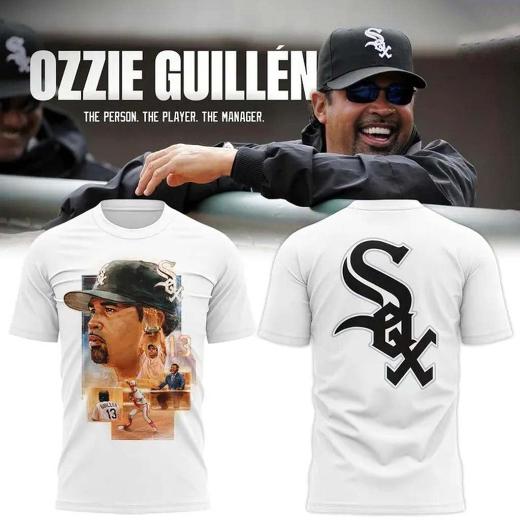 Chicago White Sox X Ozzie Guillen Legend 2026 T-Shirt White Sox Merch Gift For Baseball Lovers - Merchluma
