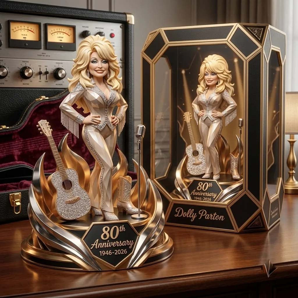 Dolly Parton 80th Anniversary 2026 Acrylic Plaque Dolly Parton Merch Display Decor Gift For Fan - Merchluma