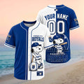 Personalized Kansas City Royals Snoopy Dog Baseball Skyline Jersey KC Royals Merch Gifts - Merchluma