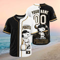 Personalized Pittsburgh Pirates Snoopy Mascot City Skyline Baseball Jersey Pirates Merch 2026 - Merchluma