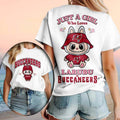 Tampa Bay Buccaneers Labubu Just A Girl Who Loves T-Shirt Buccs Merch Gift For Football Fans - Merchluma