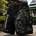 Kawasaki Merch Ride Edge Shorts Kawasaki Racing Team Apparel Best Gifts For Son - Merchluma