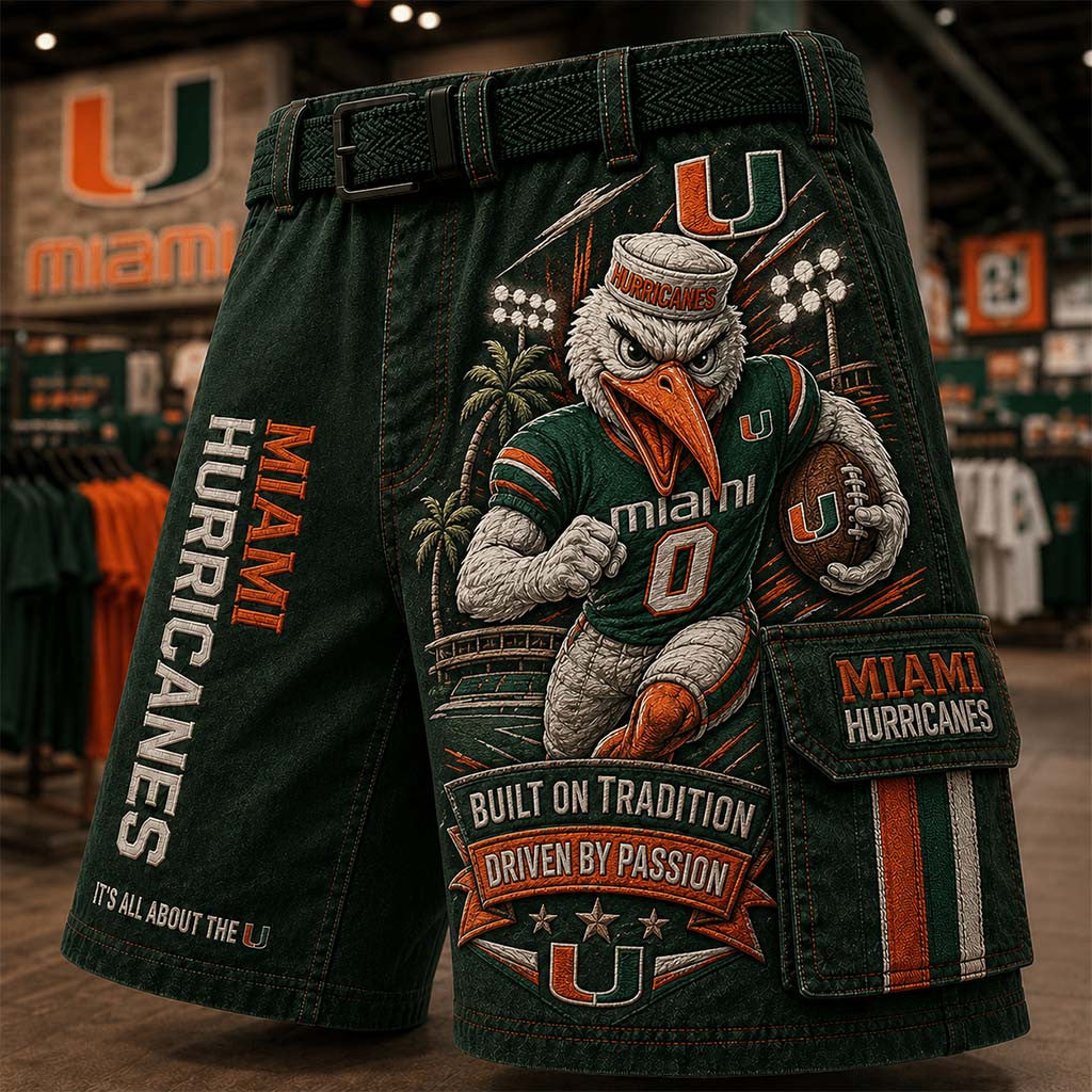 Miami Hurricanes Merch It's All About The U Shorts Best Gift For Football Fans - Merchluma