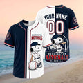 Personalized Washington Nationals Snoopy Mascot City Skyline Baseball Jersey Nationals Merch - Merchluma