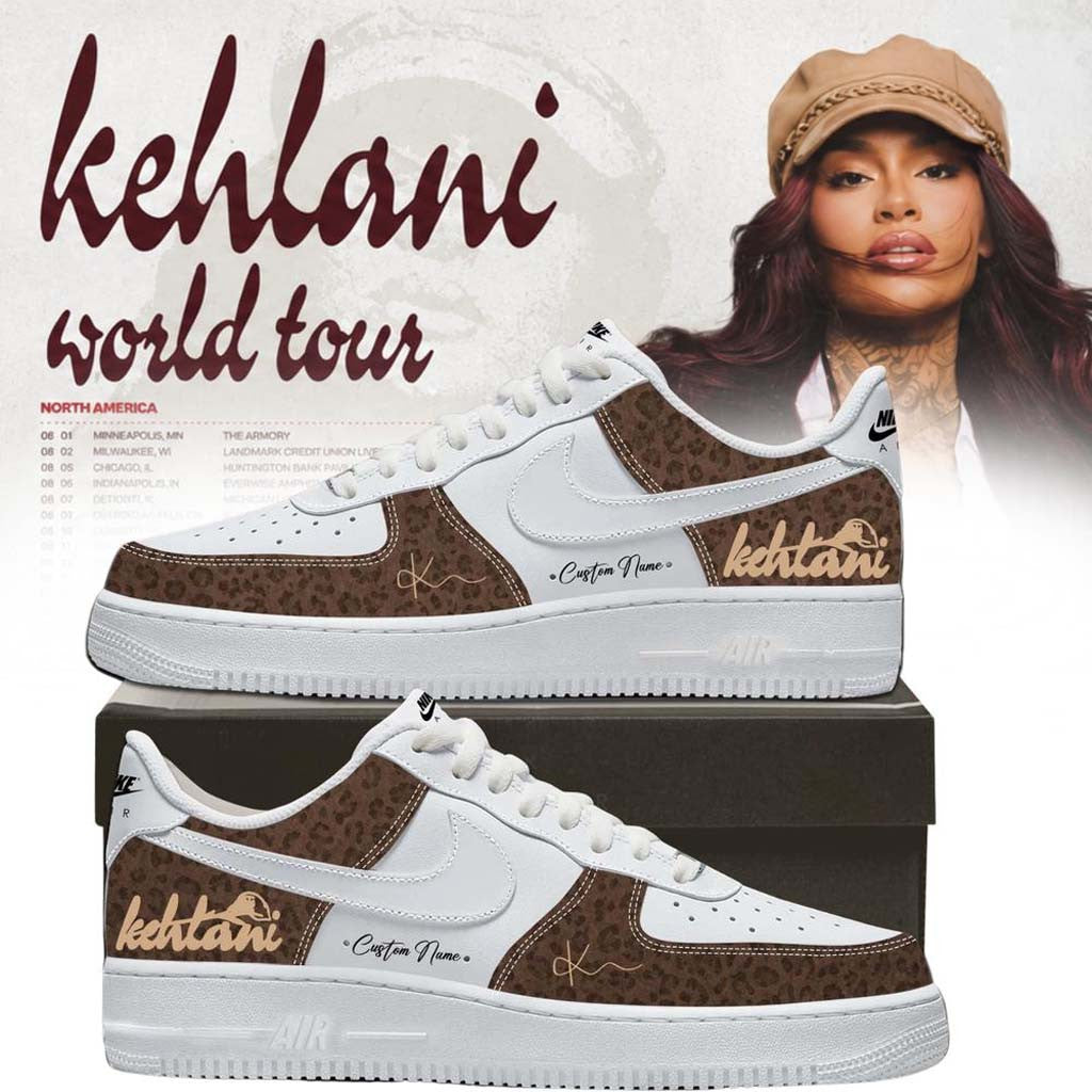 Personalized Kehlani Merch World Tour 2026 North America Leopard Sneakers Gifts For Music Fans - Merchluma