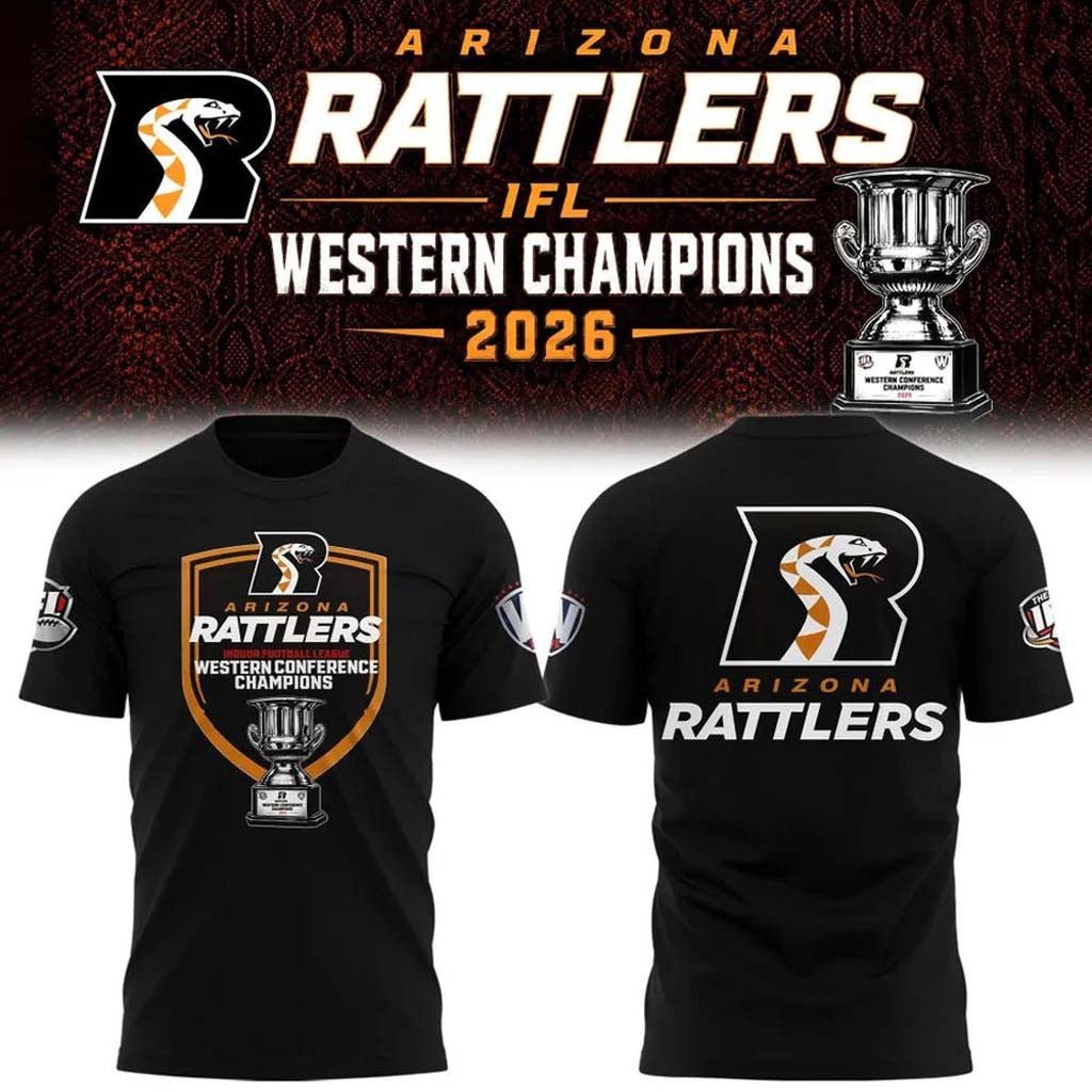Arizona Rattlers Merch 2026 Western Conference Champions T-Shirt Best Gift For Football Fans - Merchluma