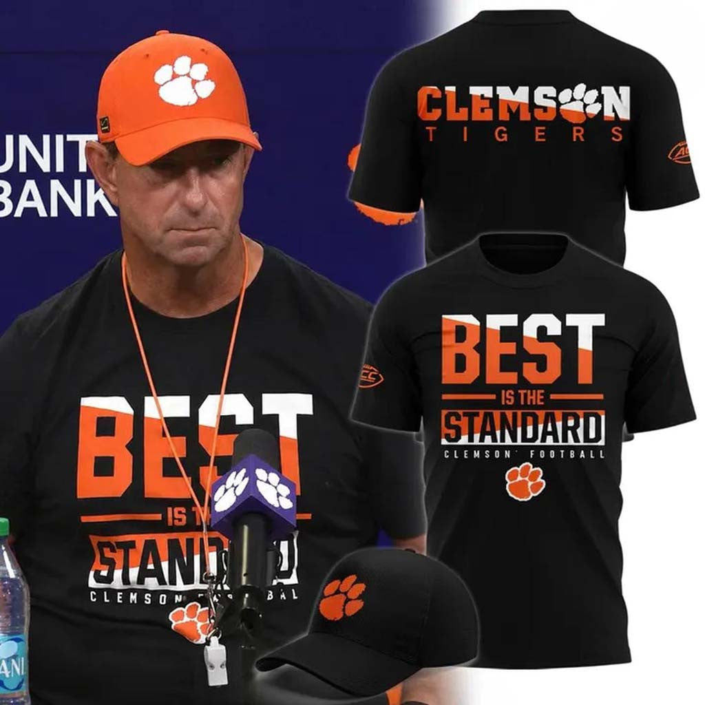 Clemson Football Best Is The Standard 2026 T-Shirt Clemson Tigers Merch Gift For Fans - Merchluma