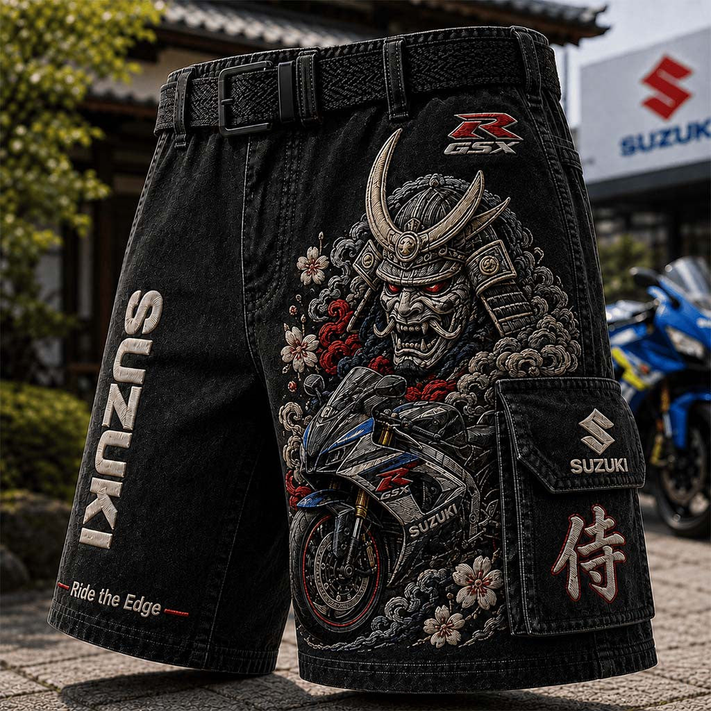 Suzuki Merch Ride The Edge Suzuki Shorts Best Gifts For Boyfriend - Merchluma
