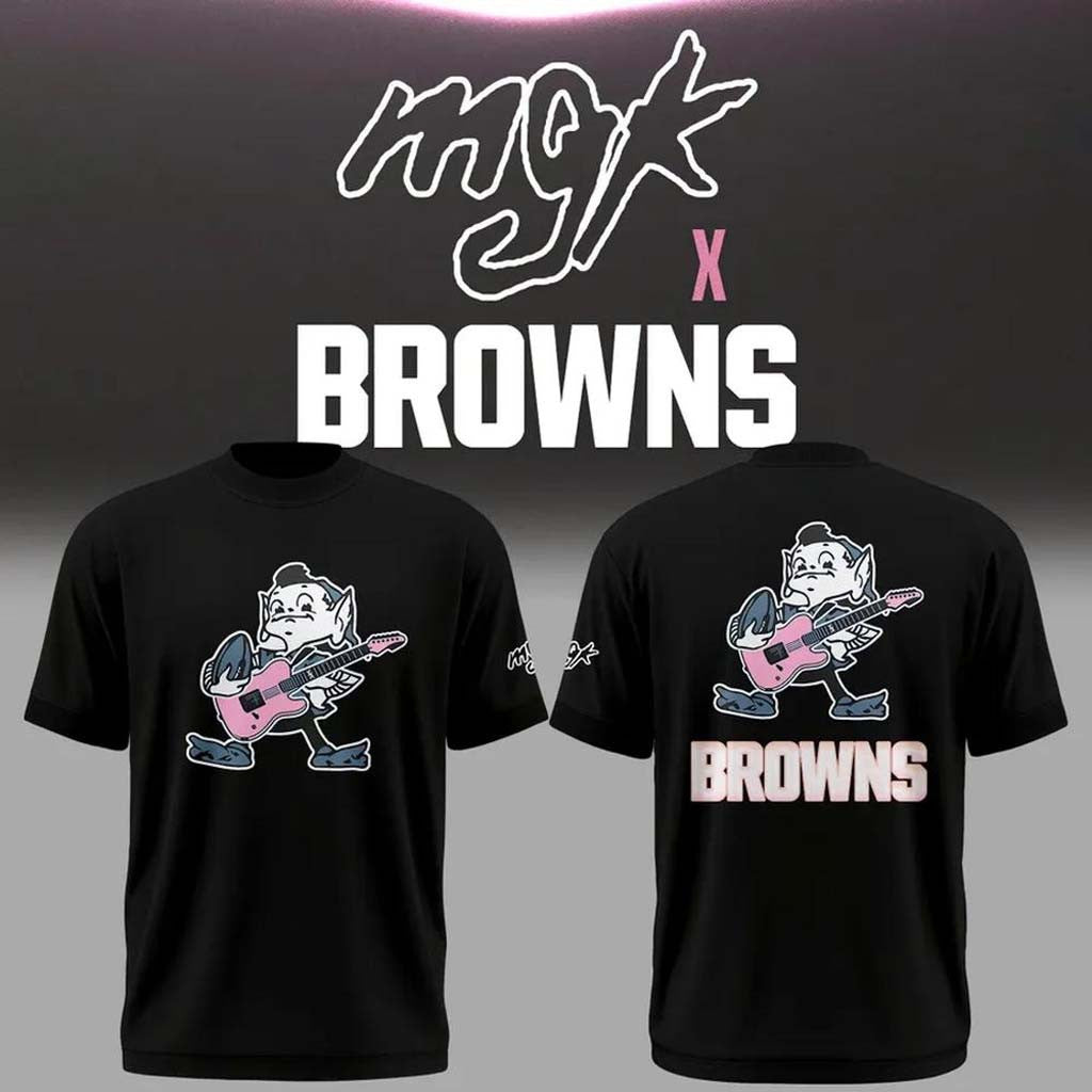 Cleveland Browns X Machine Gun Kelly 2026 T-Shirt MGK X Browns Merch Gift for Fans - Merchluma