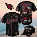 Arizona Cardinals Muscular Bird Mascot Rise Up Red Sea Baseball Jersey Cardinals Merch Fan Gear - Merchluma