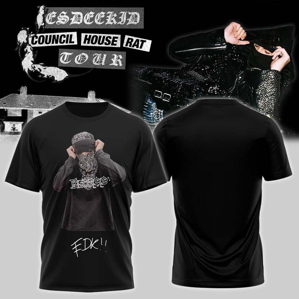 EsDeeKid Council House Rat Tour 2026 T-Shirt EsDeeKid Merch Rap Fan Apparel Gift For Dudes - Merchluma
