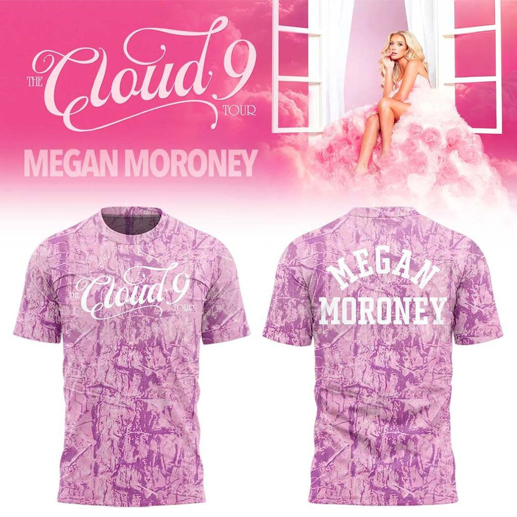 Megan Moroney The Cloud 9 Tour 2026 Pink Camo T-Shirt Megan Moroney Merch Gifts For Besties - Merchluma