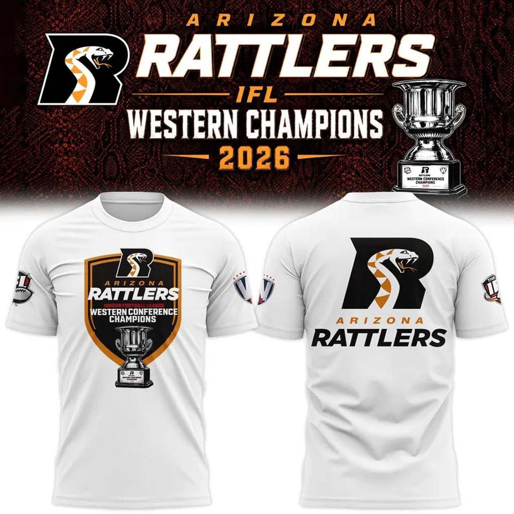 Arizona Rattlers Merch 2026 Western Conference Champions T-Shirt Gift For Football Fans - Merchluma